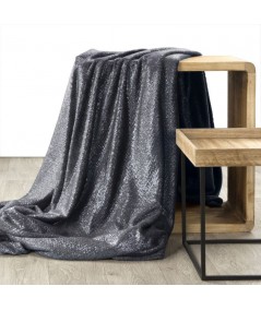 Koc pluszowy Beth 70x160 stalowy