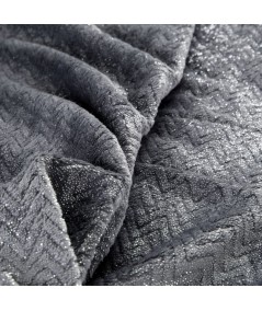 Koc pluszowy Beth 70x160 stalowy