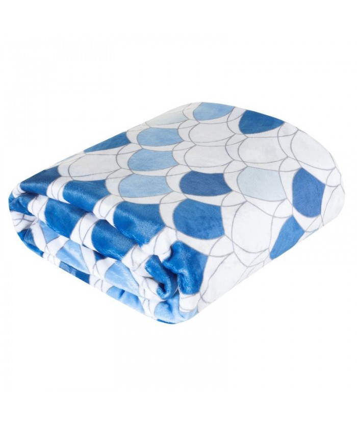 Koc pluszowy Kloe 70x160 granatowy