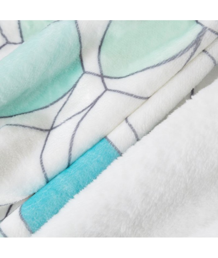 Koc pluszowy Kloe 70x160 miętowy