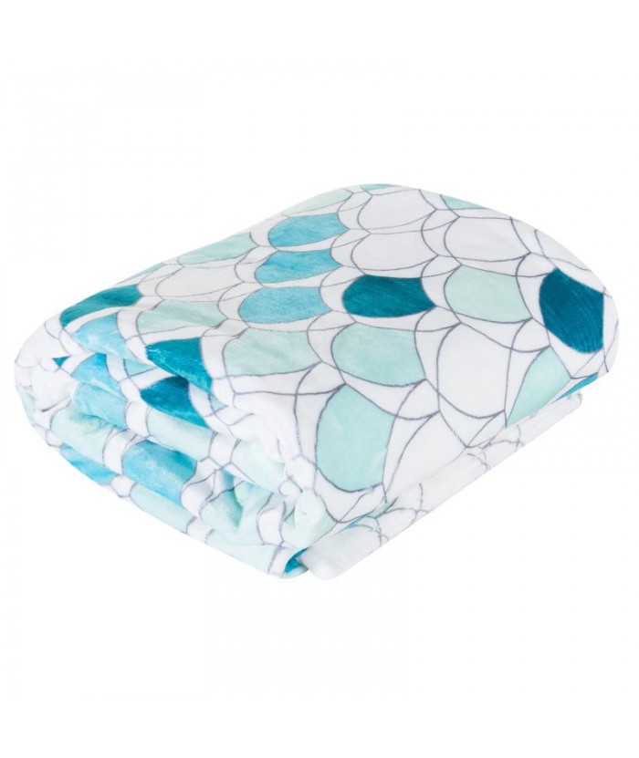 Koc pluszowy Kloe 70x160 miętowy