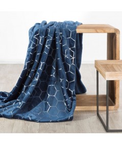 Koc pluszowy Vanesa 70x160 granatowy