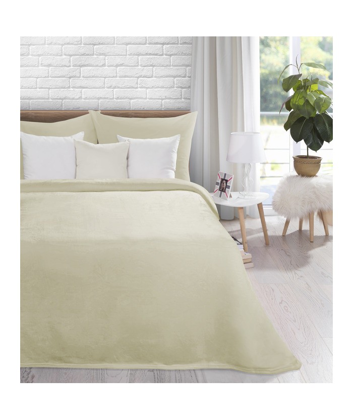 Koc pluszowy Soft 170x210 beżowy