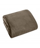 Koc pluszowy Soft 150x200 brązowy