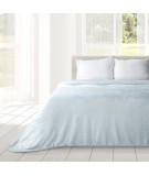 Koc pluszowy Iga 170x210 błękitny/srebrny