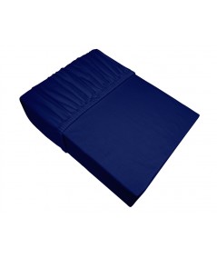 Prześcieradło bawełna jersey Frotex 200x220 z gumką granatowe