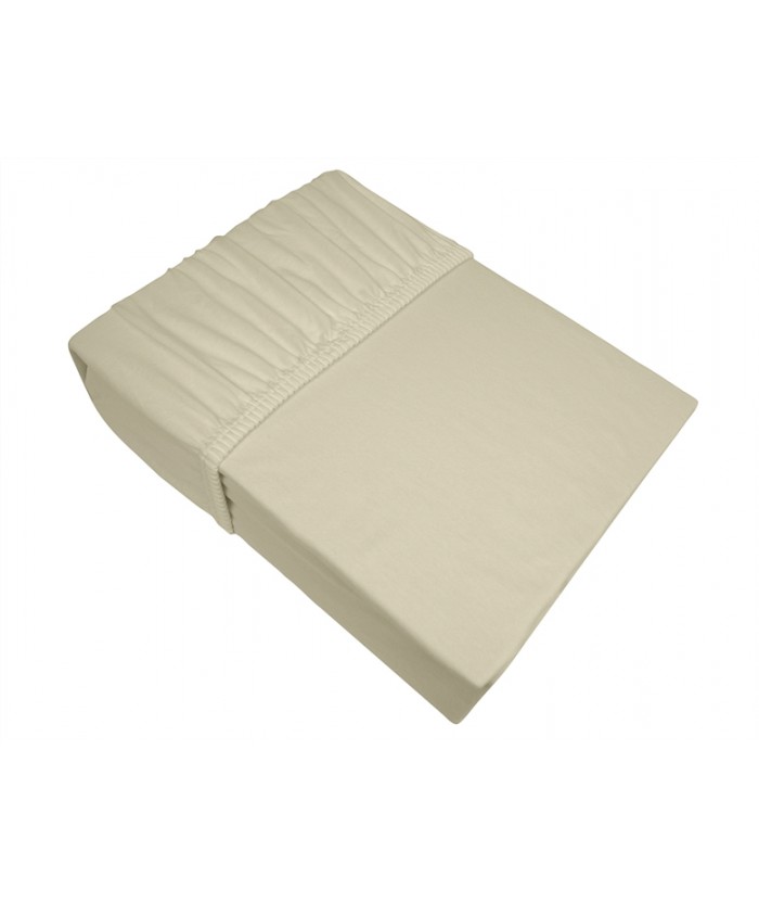 Prześcieradło bawełna jersey Frotex 140X200 z gumką kośc słoniowa
