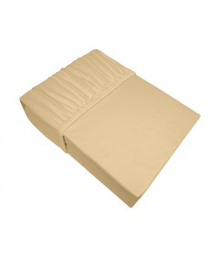 Prześcieradło bawełna jersey plus Bielbaw 180X200 z gumką cappucino