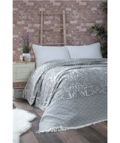 Narzuta Bawełna Premium 220X240 Boho Popiel