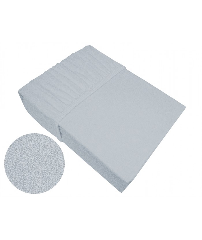 Prześcieradło bawełna frotte Frotex 160x200 z gumką popielate