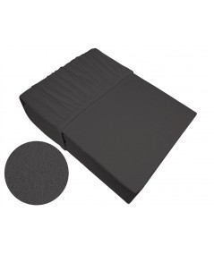 Prześcieradło bawełna frotte Frotex 200x220 z gumką ciemnopopielate