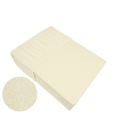 Prześcieradło bawełna frotte Frotex 140x200 z gumką kremowe