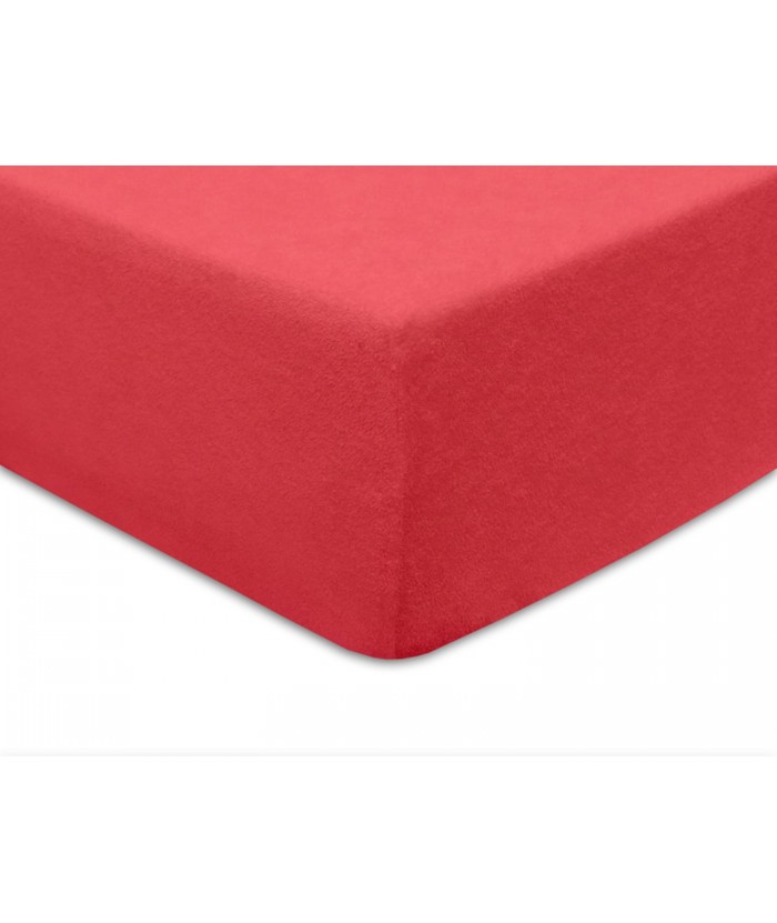Prześcieradło bawełna frotte 200x220x20 z gumką koral Darymex Prześcieradło bawełna frotte z gumką 200x220 koral