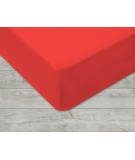 Prześcieradło bawełna jersey 120x200 z gumką koral
