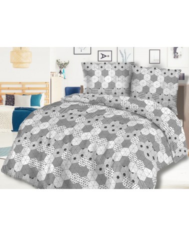 Pościel flanela bawełniana Flanellini 58-1 160x200 + 2x70x80 