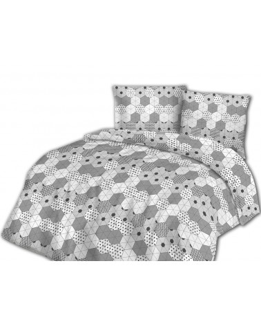 Pościel flanela bawełniana Flanellini 58-1 160x200 + 2x70x80 