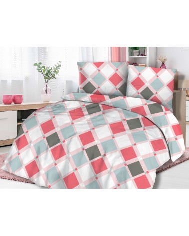 Pościel flanela bawełniana Flanellini 47-2 200x220 + 2x70x80 