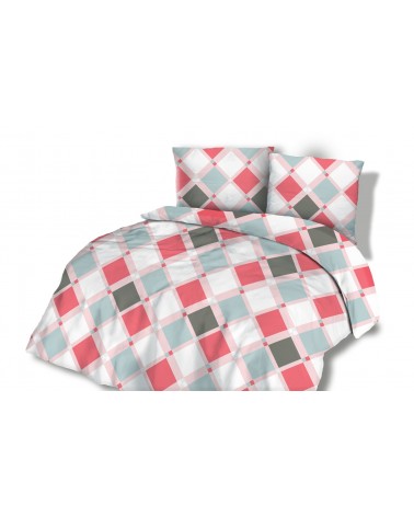 Pościel flanela bawełniana Flanellini 47-2 200x220 + 2x70x80 