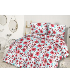 Pościel flanela bawełniana Flanellini 51-1 200x220 + 2x70x80 