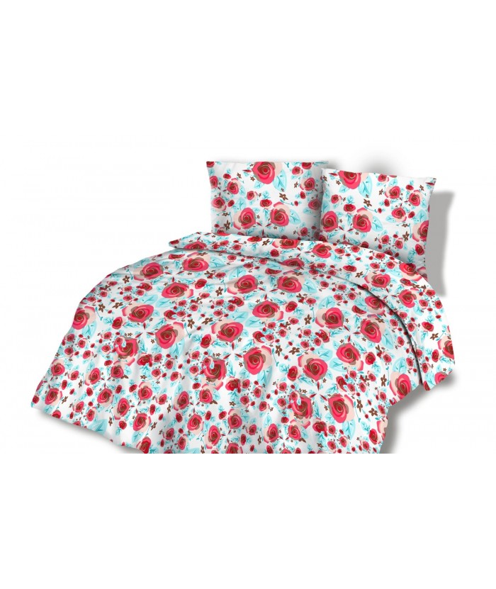 Pościel flanela bawełniana Flanellini 51-1 200x220 + 2x70x80 