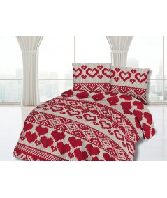 Pościel flanela bawełniana Flanellini 64-2 180x200 + 2x70x80 