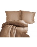 Pościel satyna żakardowa Monte Beige 200x220 + 2x70x80 Luxury Premium