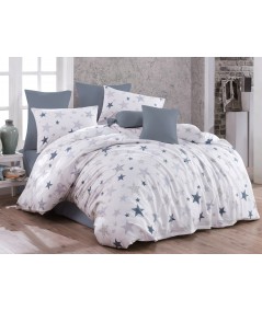 Pościel bawełniana 200x220 + 2x70x80 Galaxy Grey Exclusive