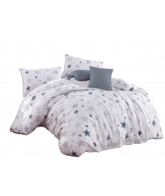 Pościel bawełniana 200x220 + 2x70x80 Galaxy Grey Exclusive