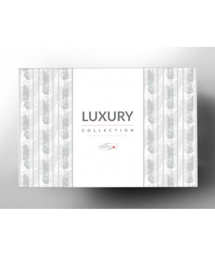 Pościel satyna żakardowa Sal Dark Grey 200x220 + 2x70x80 Luxury Premium