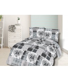 Pościel flanela bawełniana Flanellini 71-2 160x200 + 2x70x80 
