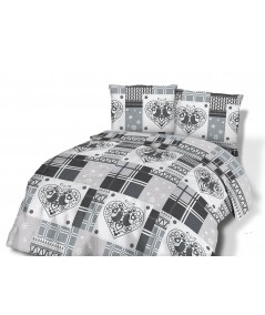 Pościel flanela bawełniana Flanellini 71-2 160x200 + 2x70x80 