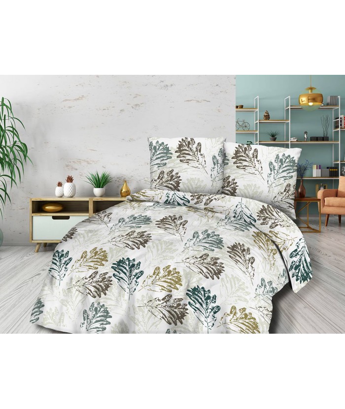 Pościel flanela bawełniana Flanellini 73-1 200x220 + 2x70x80 