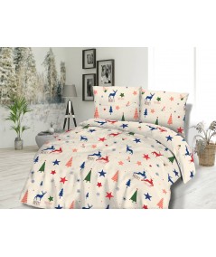 Pościel flanela bawełniana Flanellini 75-2 200x220 + 2x70x80 