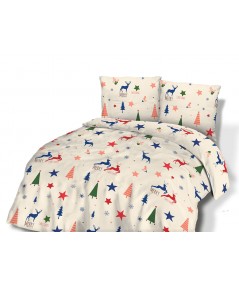 Pościel flanela bawełniana Flanellini 75-2 200x220 + 2x70x80 