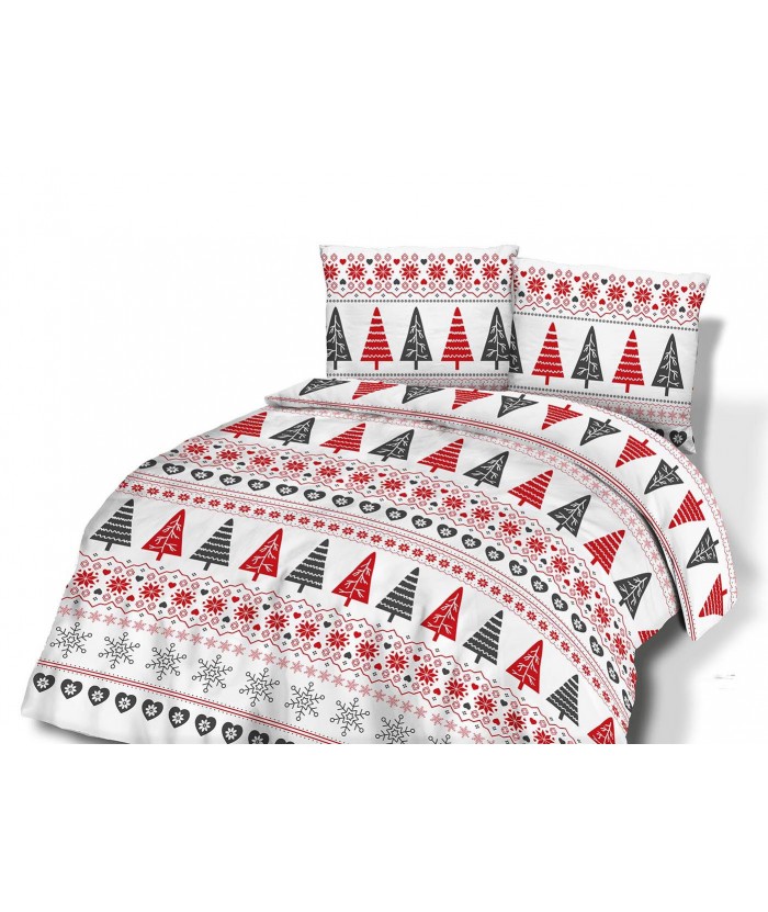 Pościel flanela bawełniana Flanellini 77-1 200x220 + 2x70x80 