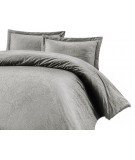 Pościel satyna żakardowa Sal Light Grey 200x220 + 2x70x80 Luxury Premium