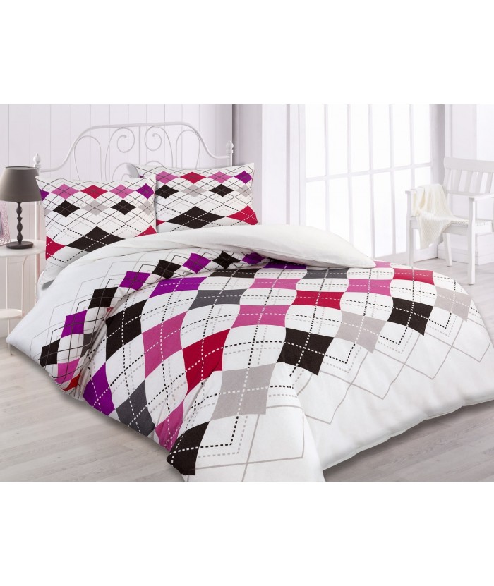 Pościel flanela bawełniana Flanellini 43-2 160x200 + 2x70x80 