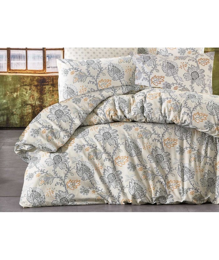 Pościel bawełniana 200x220 + 2x70x80 Valencia Beige Exclusive