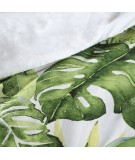 Pościel satyna bawełniana Monstera 1 160x200 +2x70x80