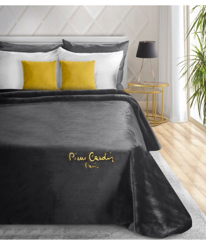 Koc pluszowy Pierre Cardin Clara 220x240 czarny