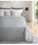 Koc pluszowy PIERRE CARDIN Clara 220x240 srebrny