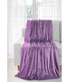 Koc pluszowy Laura 170x210 fioletowy