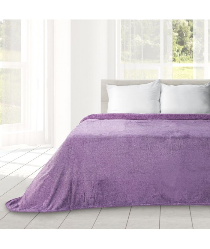 Koc pluszowy Laura 170x210 fioletowy