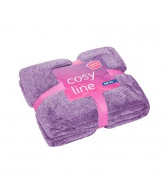 Koc pluszowy Laura 170x210 fioletowy