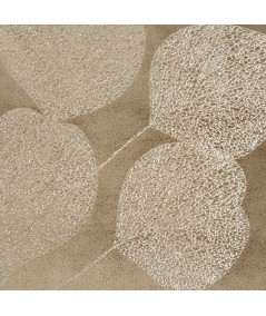 Koc pluszowy Ginko 2 150x200 ciemnobeżowy