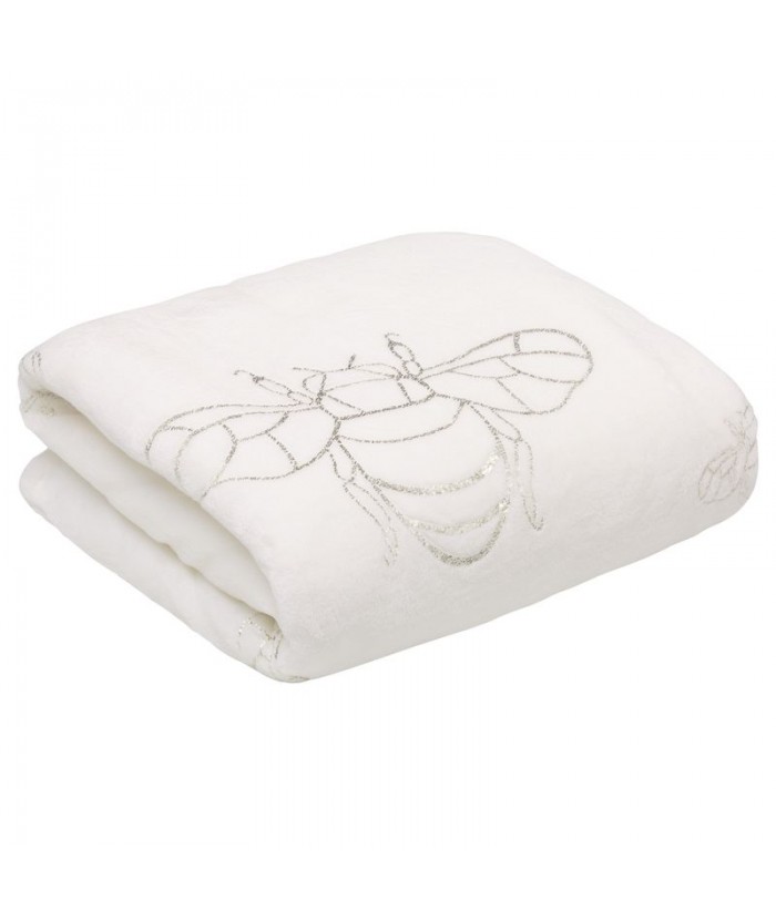 Koc pluszowy Stela 150x200 biały