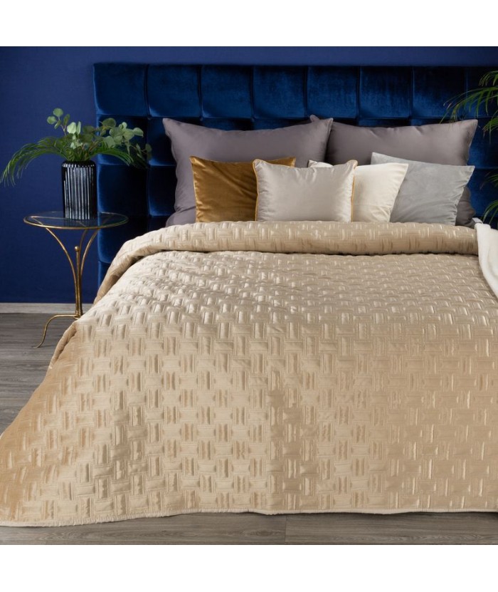 Narzuta velvet Ria 3 220x240 beżowa