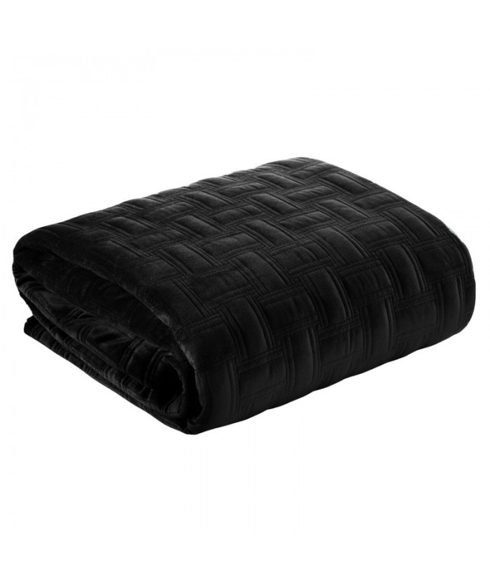 Narzuta velvet Ria 3 220x240 czarna