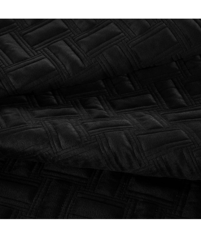 Narzuta velvet Ria 3 220x240 czarna