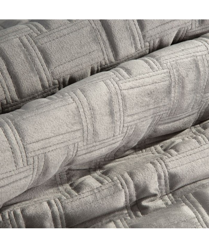 Narzuta velvet Ria 3 220x240 srebrna Eurofirany Narzuta velvet Ria 3 220x240 srebrna